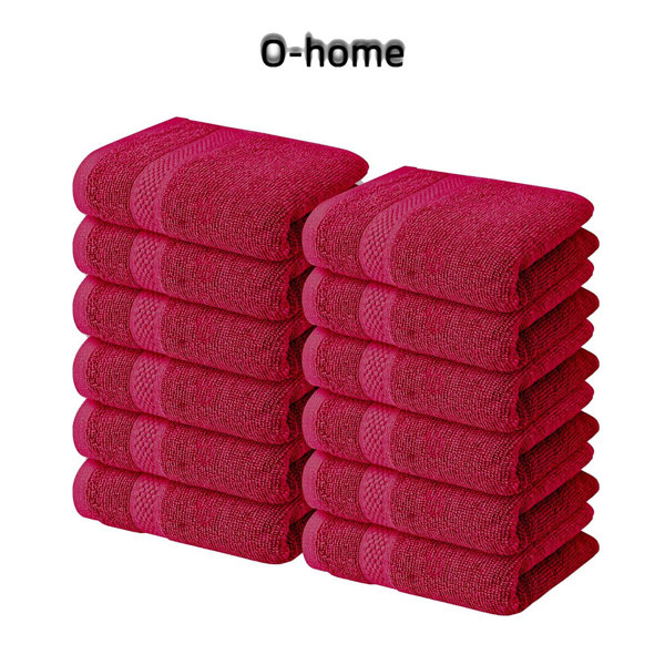 Ohome Washcloths Set Pack Of 12, 100 Cotton Wash Cloths Wayfair